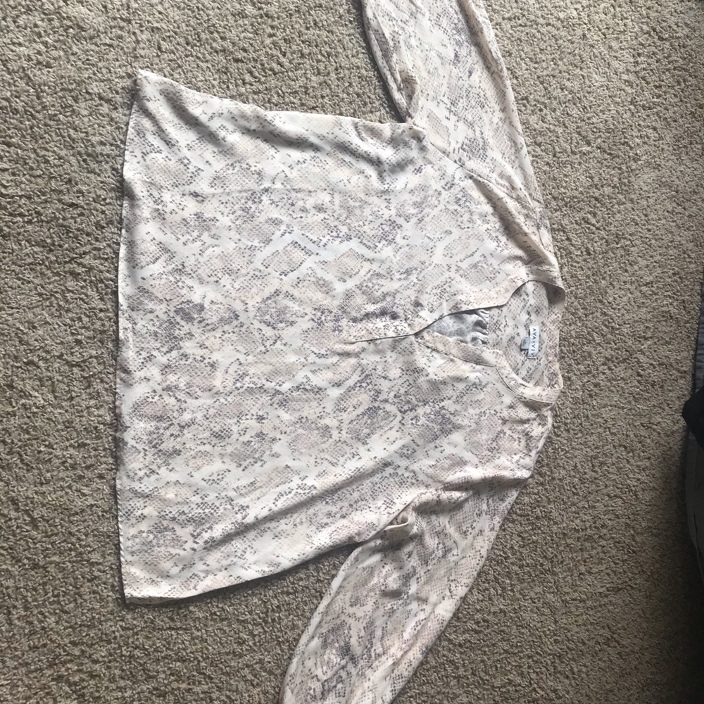 Snake skin Ava & Viv Blouse. Barely worn
